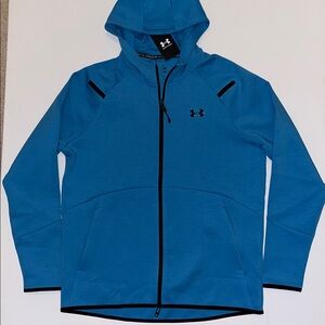 Under Armour Unstoppable Full Zip Jacket Hoodie Men’s M  Blue NWT $110